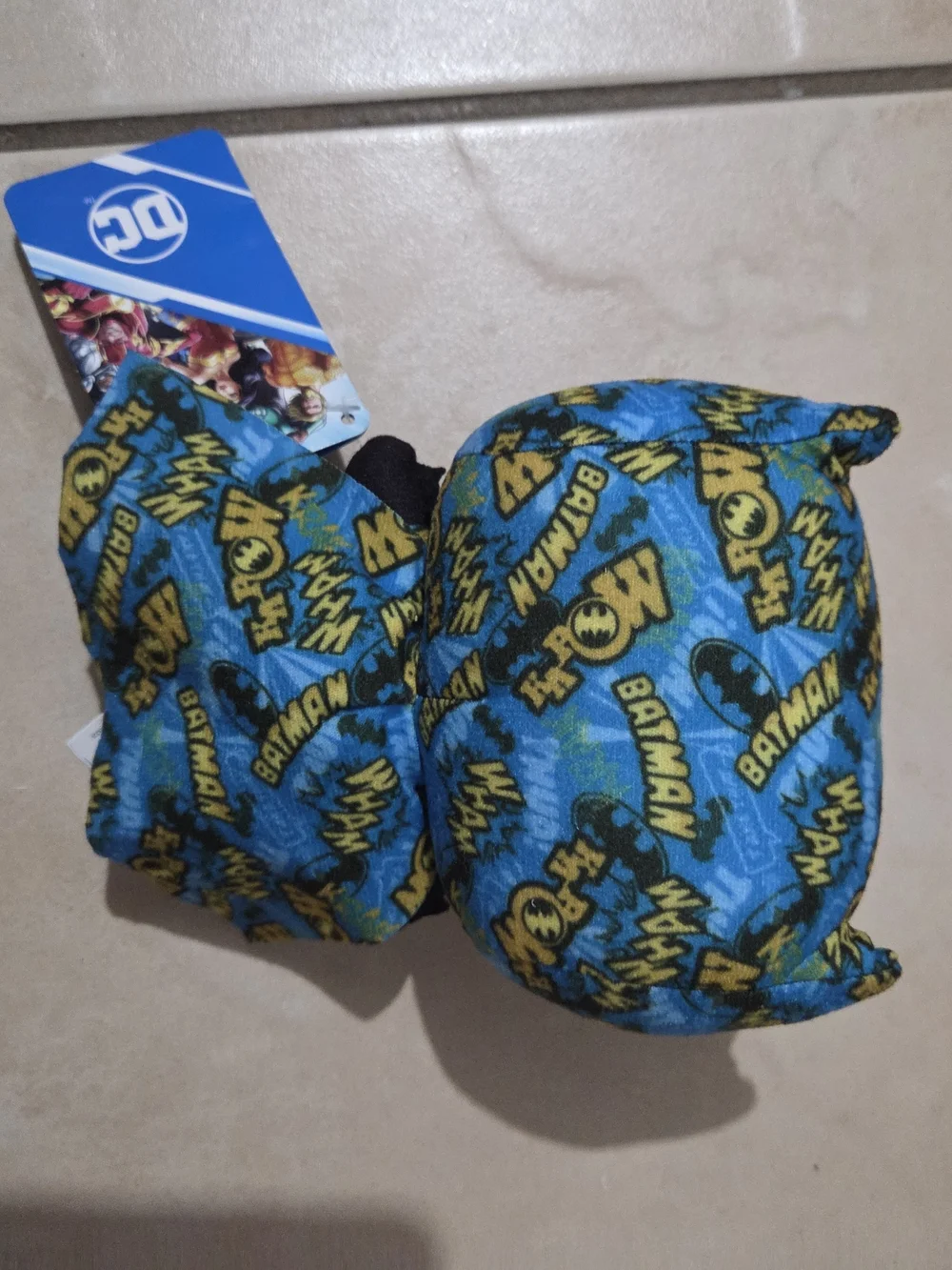 DC Comics Kids Batman Plush Beanie - Blue, Black & Yellow